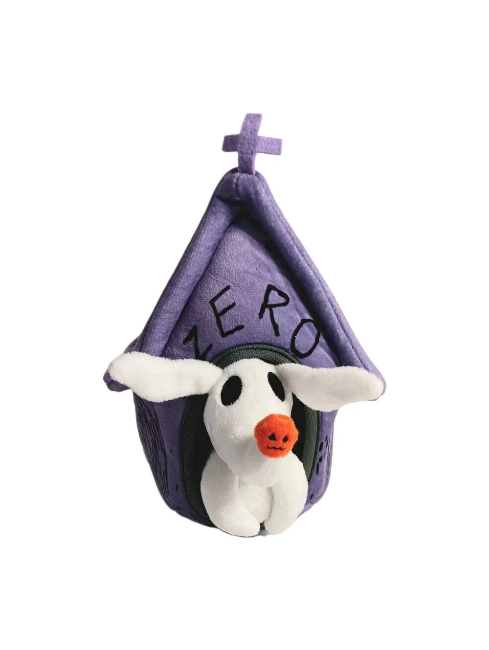 Disney Nightmare Before Christmas Zero in House 2 Pieces Plush Pet Toy New